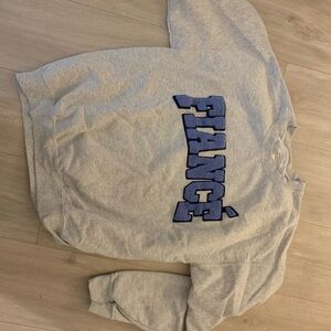 Anthropologie FIANCÉ Light Gray Cozy Sweatshirt